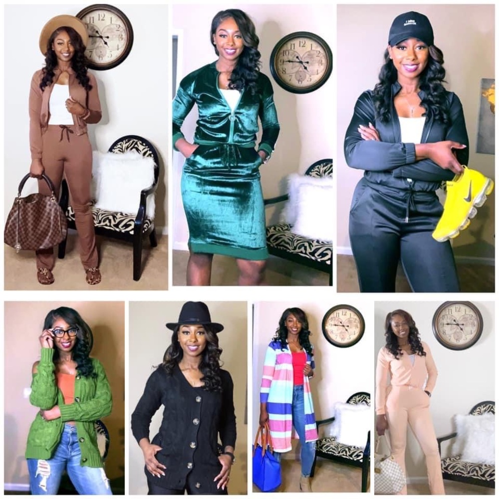 I have Joggers Set, Cardigans and a 2pc Skirt Set all for sell.